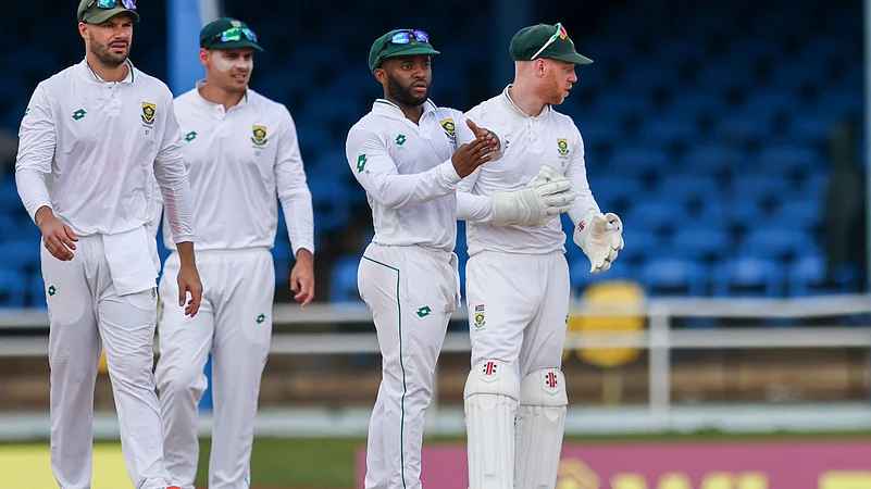 South Africas Temba Bavuma in action against West Indies