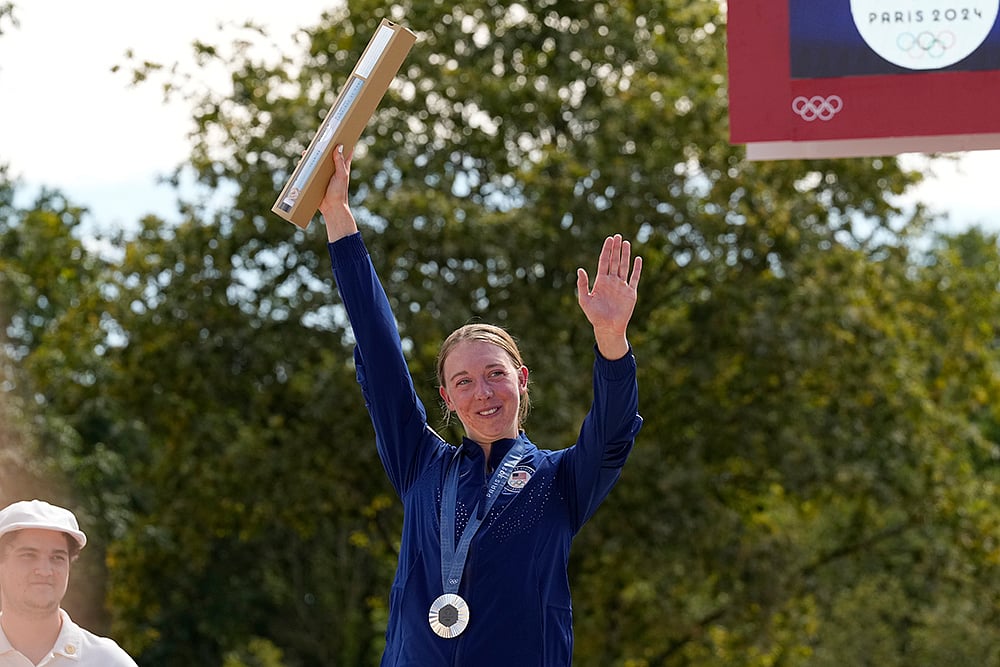 2024 Paris Olympics_womens mountain bike cycling silver medallist Haley Batten, of United States