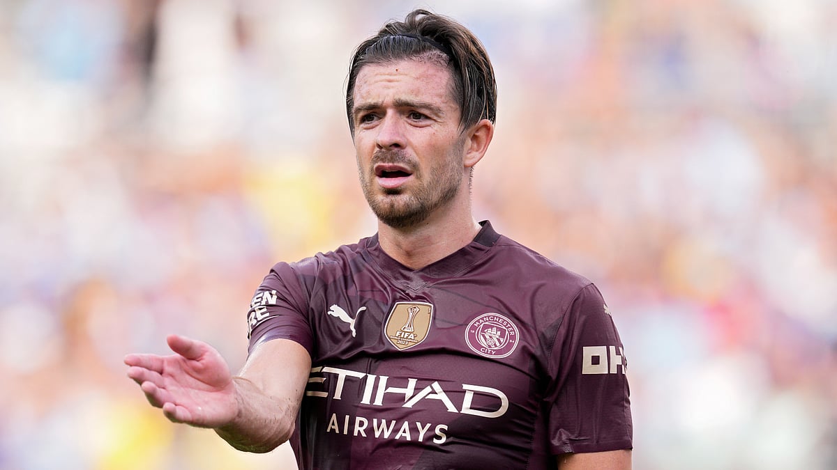 Jack Grealish in action during Manchester City's pre-season tour of the United States - null