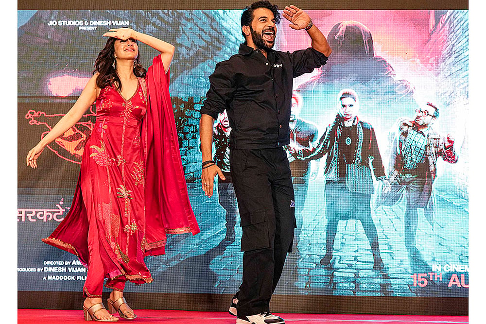 Shraddha Kapoor & Rajkummar Rao during promotional event for their upcoming film Stree 2 in Kolkata