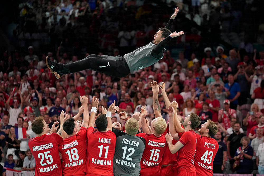 2024 Paris Olympics Day 16 Photo Gallery_Handball final between Germany and Denmark