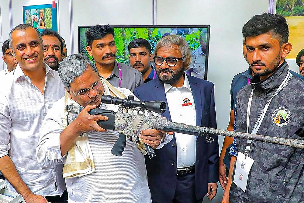 Karnataka CM Siddaramaiah during International Conference on Human Elephant Conflict