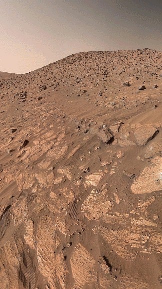 Martian surface view |