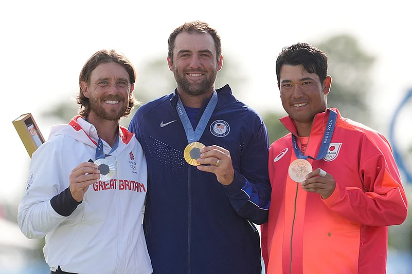 Scottie Scheffler, Tommy Fleetwood & Hideki Matsuyama