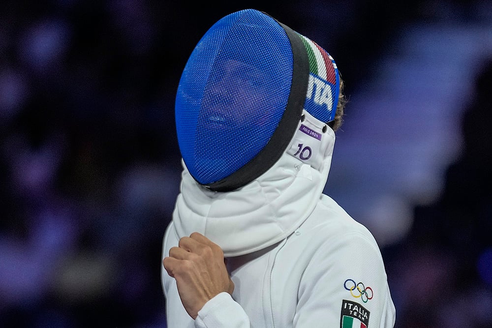 2024 Paris Olympics Modern Pentathlon Medallists_Italys Giorgio Malan