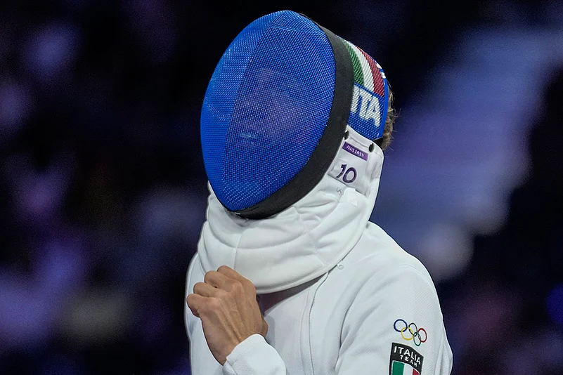 2024 Paris Olympics Modern Pentathlon Medallists_Italys Giorgio Malan