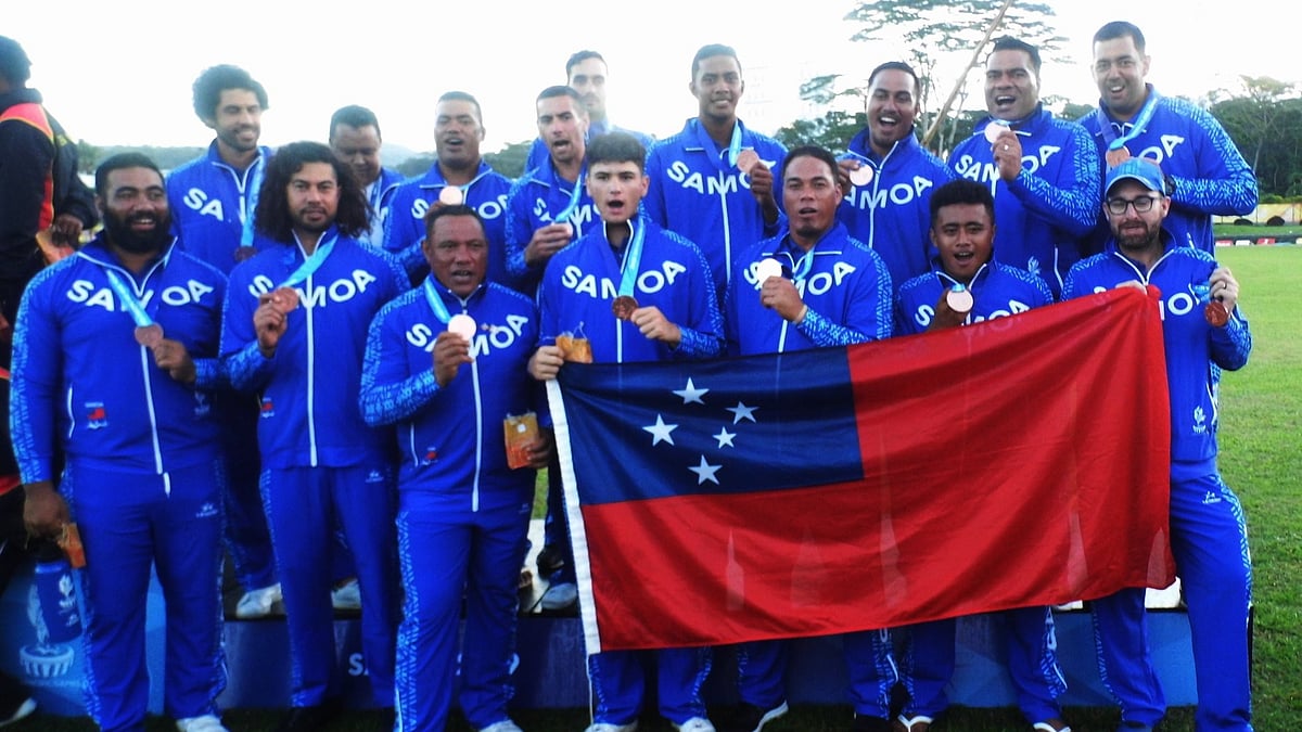 Samoa Cricket : File photo of the Samoa men's cricket team.