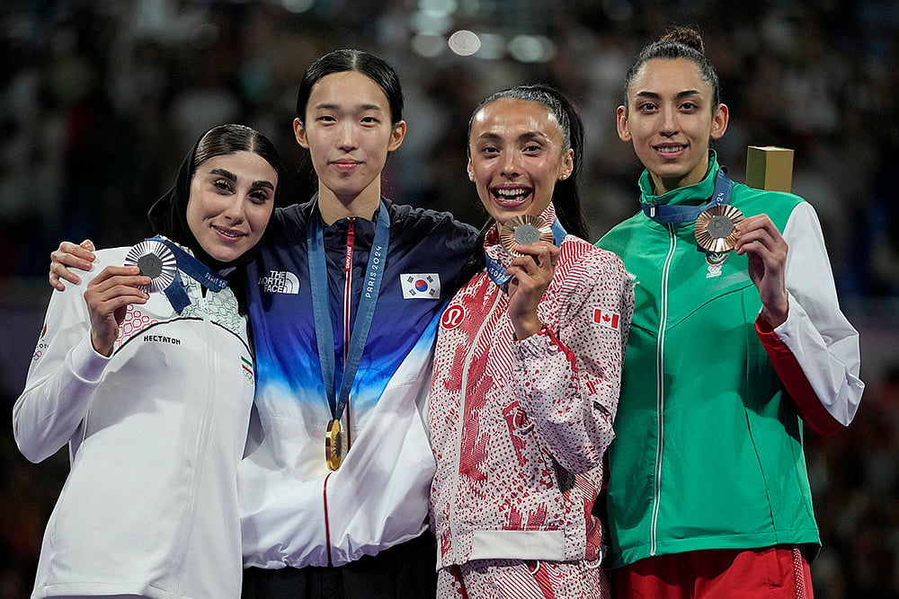 2024 Paris Olympics Taekwondo Medallists_womens 57kg Taekwondo competition