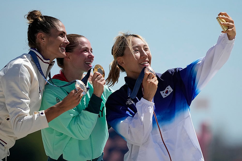 2024 Paris Olympics womens Modern Pentathlon Medallists