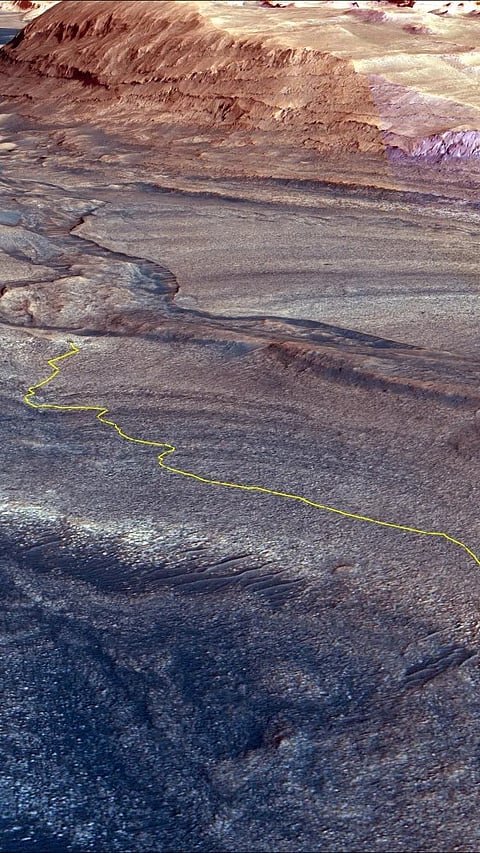 Gediz Vallis channel on Mars |