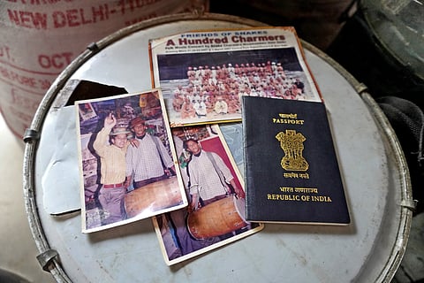 Sultan's pictures from earlier days along with his passport