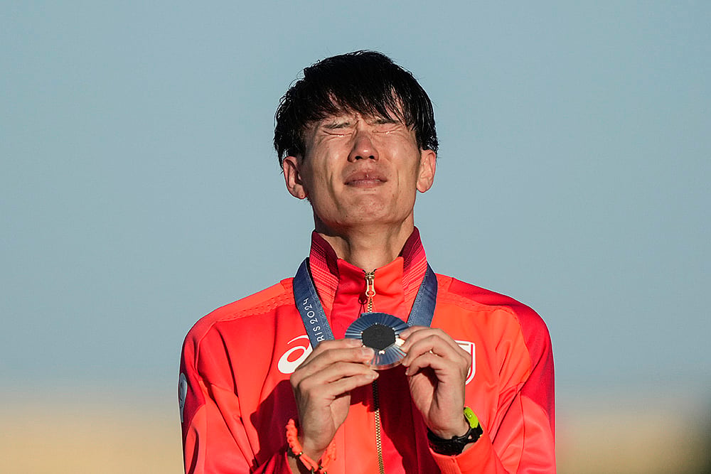 2024 Paris Olympics Modern Pentathlon Medallists_Japans Taishu Sato
