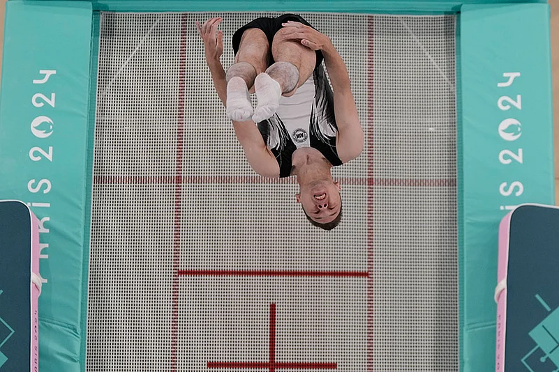 Paris Olympics Games Gymnastics Trampoline