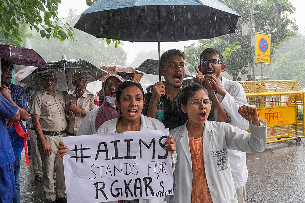 Doctors protest against Kolkata trainee doctors Rape and Murder_4