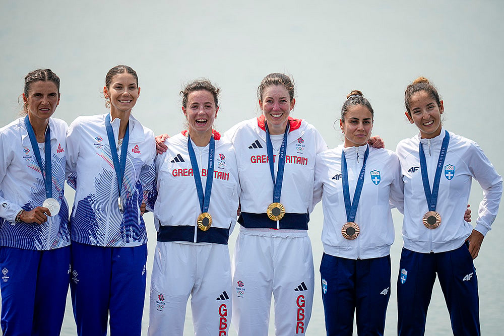 2024 Paris Olympics Rowing Medallists_womens lightweight double sculls rowing