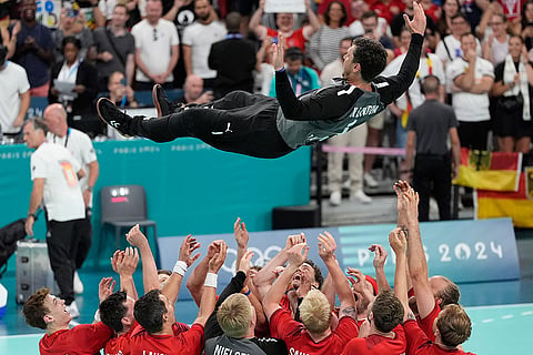 Denmark players Handball