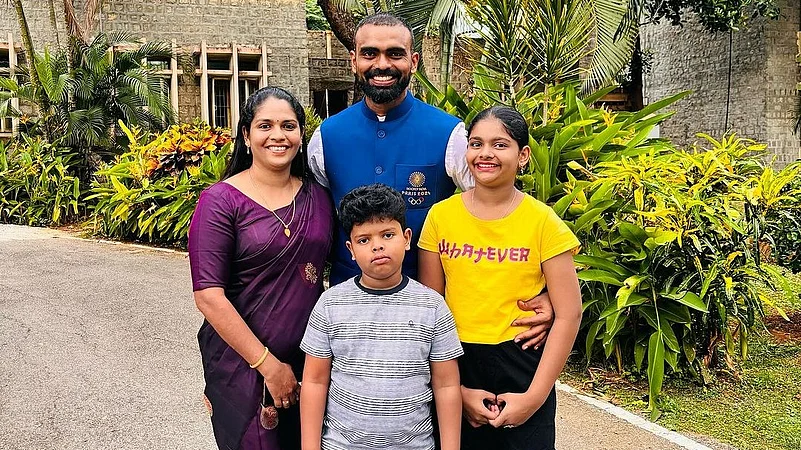 PR Sreejesh With His Family