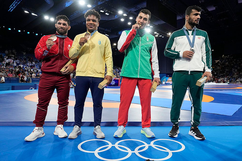 Paris Olympics Mens Greco-Roman wrestling Medallists_mens Greco-Roman 87kg wrestling