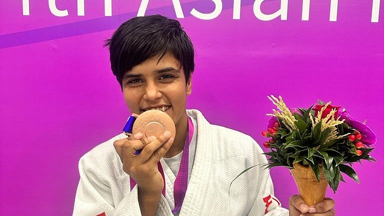 Haryana's Kokila Kaushiklate will compete in para judo at the Paris Paralympics. - PCI