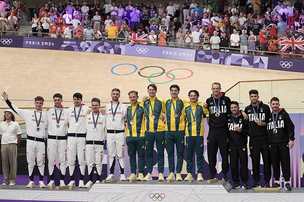 2024 Paris Olympics Track Cycling Medallists_mens team pursuit event
