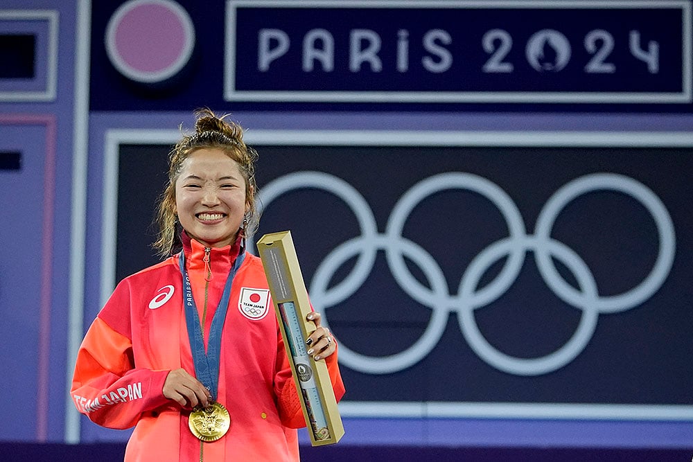 2024 Paris Olympic Games Breaking Medallists_Gold medallist Japans Ami Yuasa, known as B-Girl Ami