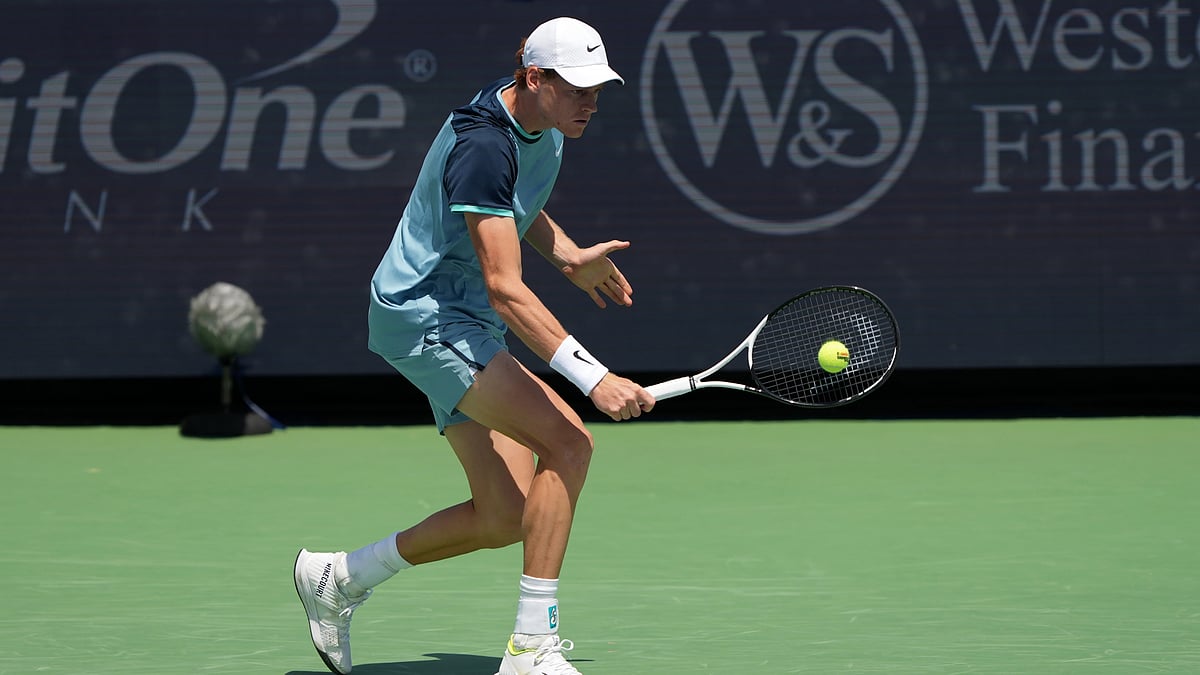 Jannik Sinner in action at the Cincinnati Open.