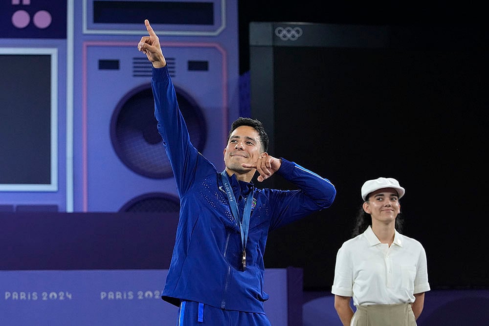 2024 Paris Olympic Breaking_Bronze medallist United States Victor Mantalvo known as B-Boy Victor
