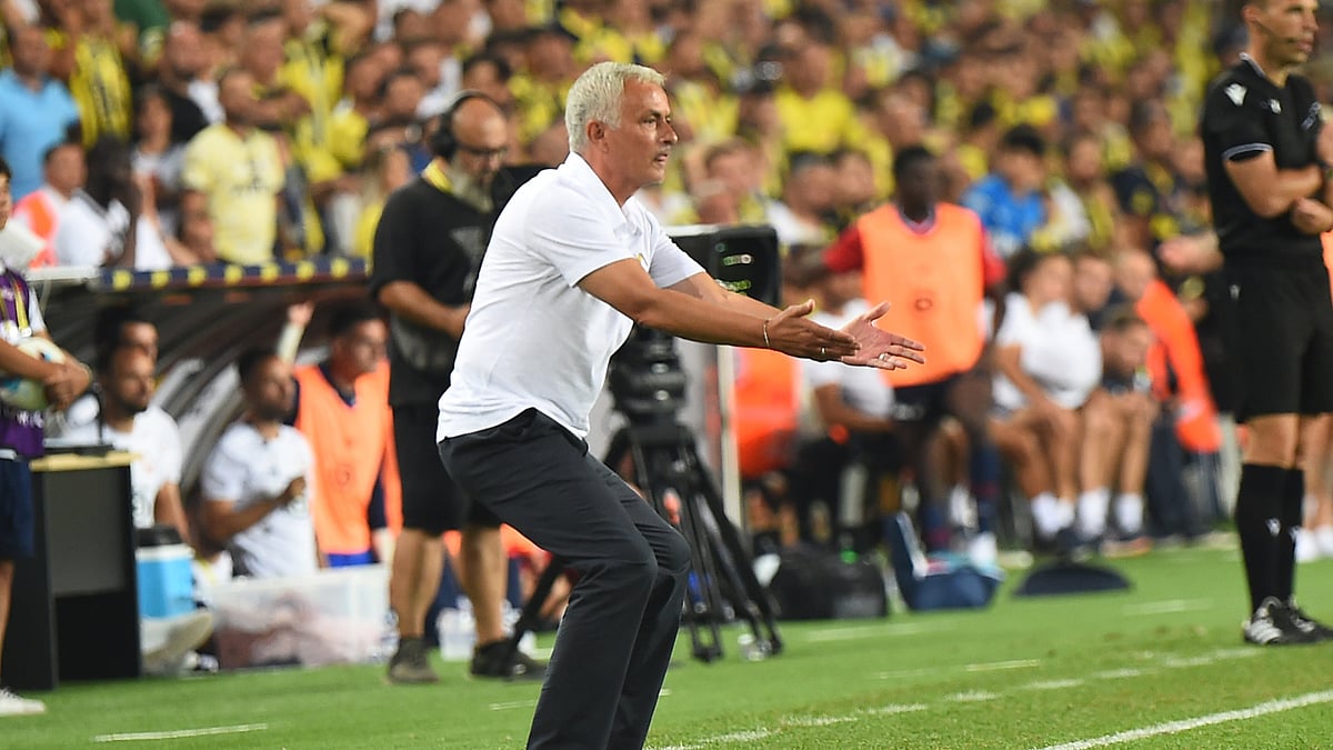 Jose Mourinho was left upset following Fenerbahce's exit from the Champions League
