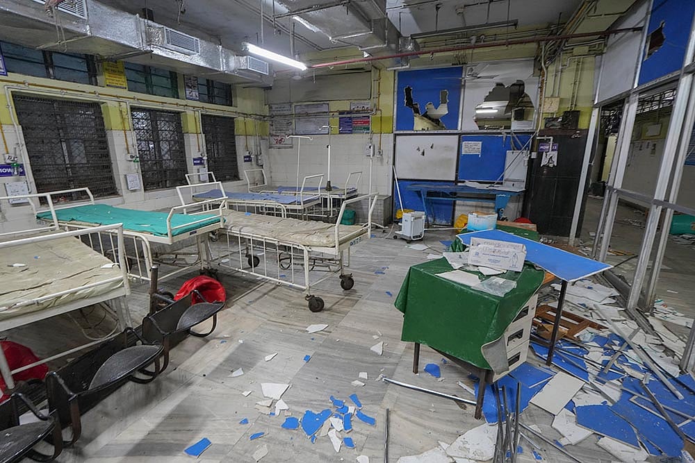 Vandalism at RG Kar Hospital