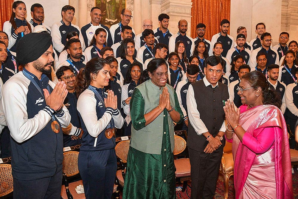 President meets Olympic Contingent