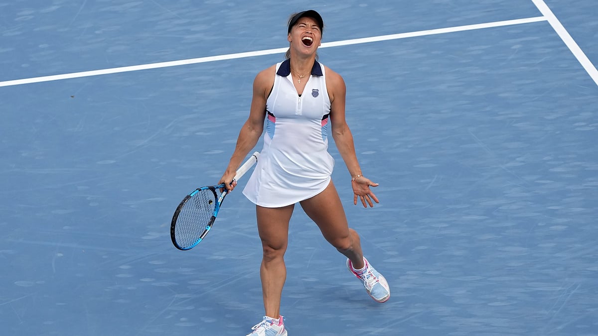 Yulia Putintseva is only the fourth player in the past four decades ranked outside the WTA's top 20 to claim wins over the top two on multiple surfaces in a season. - null