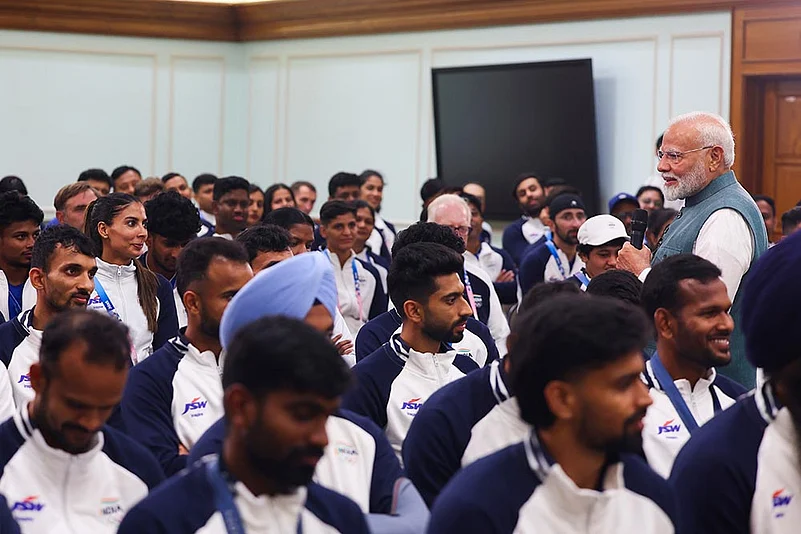 Indian Olympics Contingent meets PM