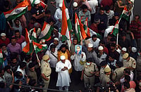 Can Nationalist History Accommodate Our Nation's Past? Getty Images : A freedom movement in New Delhi seeking peace and communal harmony (Representative image)