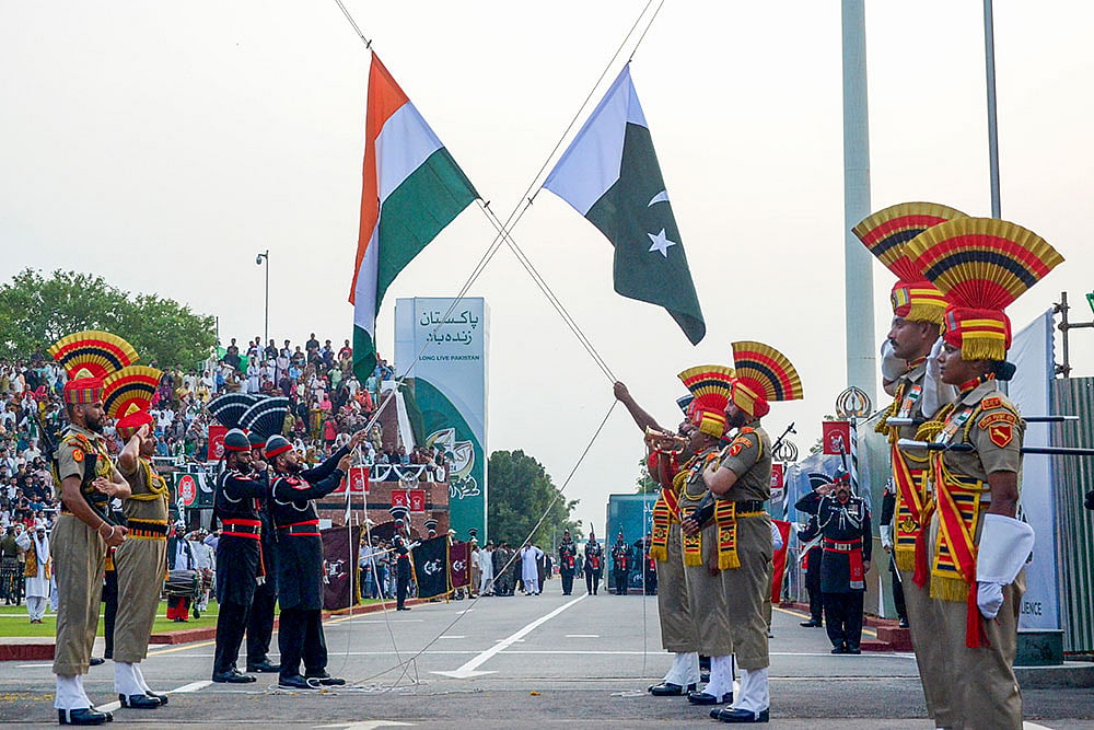 India-Pakistan Attari-Wagah border post 