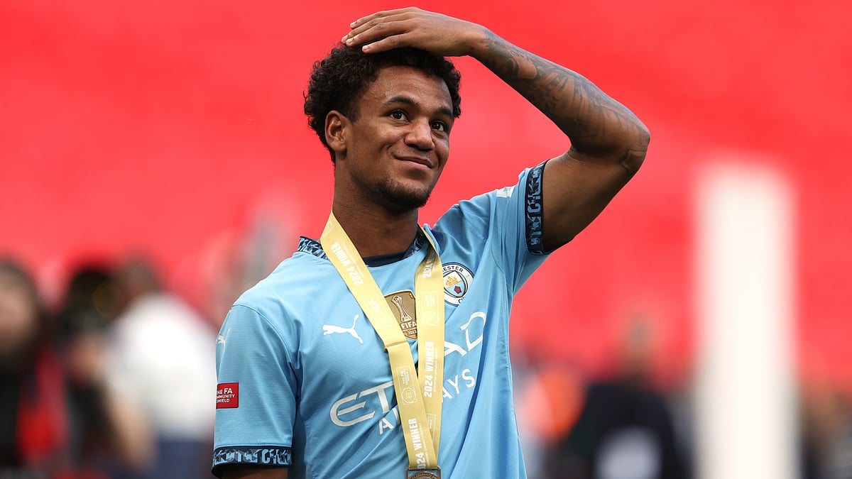 Oscar Bobb helped Manchester City win the Community Shield last week