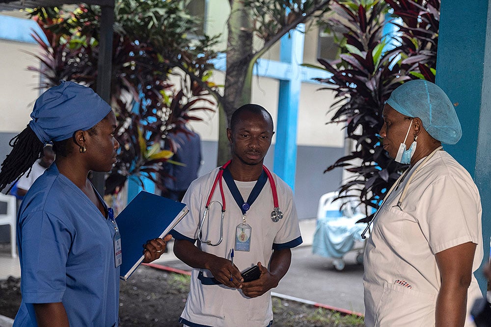 Congo Mpox outbreak_Medical staff at the general hospital in Goma