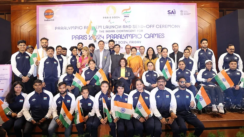 Indian Paralympic Contingent, Paris Paralympics, X Photo