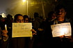 (Photo by Ramesh Sharma via Getty Images)
 : Indian protestors hold candles during a rally in New Delhi on December 29, 2012, after the death of victim