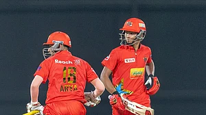 Delhi Premier League : Ayush Badoni and Priyansh Arya.