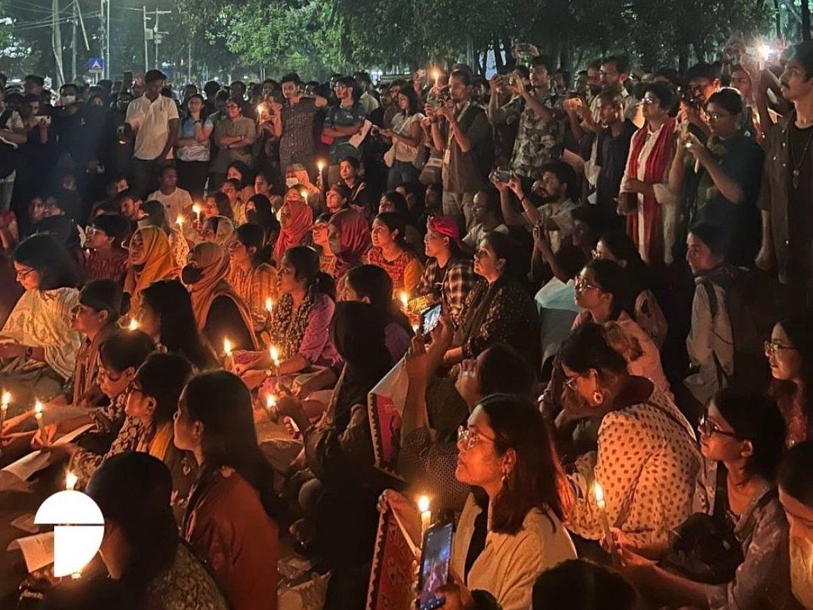 Dhaka University Students Demand Justice For Kolkata Doctor
