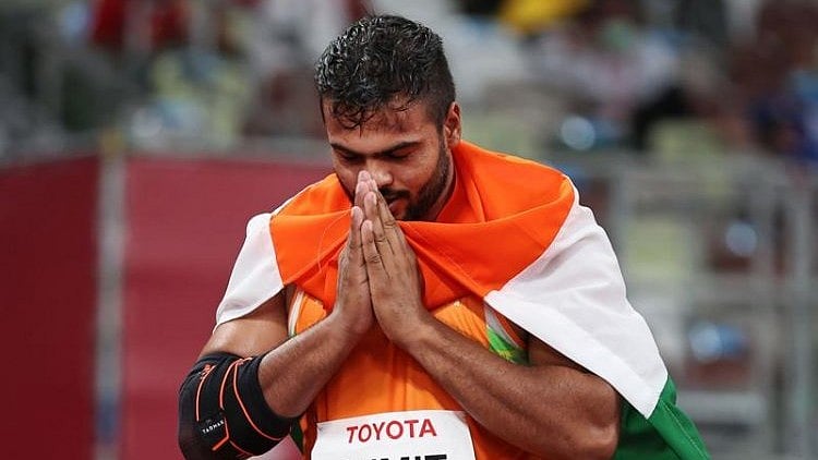 X | Paralympic India  : Indian athlete Sumit Antil at the Tokyo Paralympic Games 2024. 