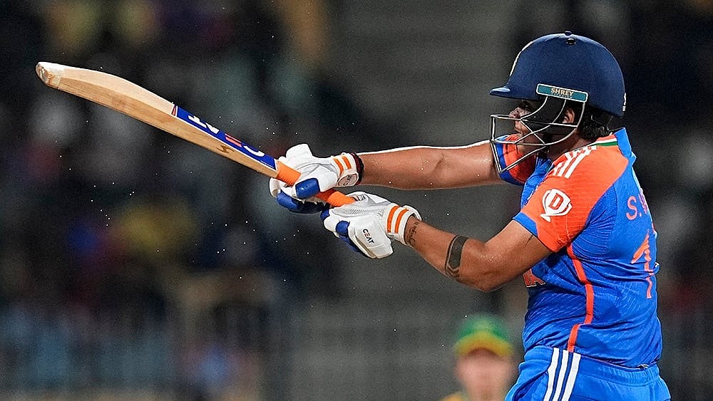 | Photo: PTI/R Senthilkumar : Shafali Verma plays a shot 