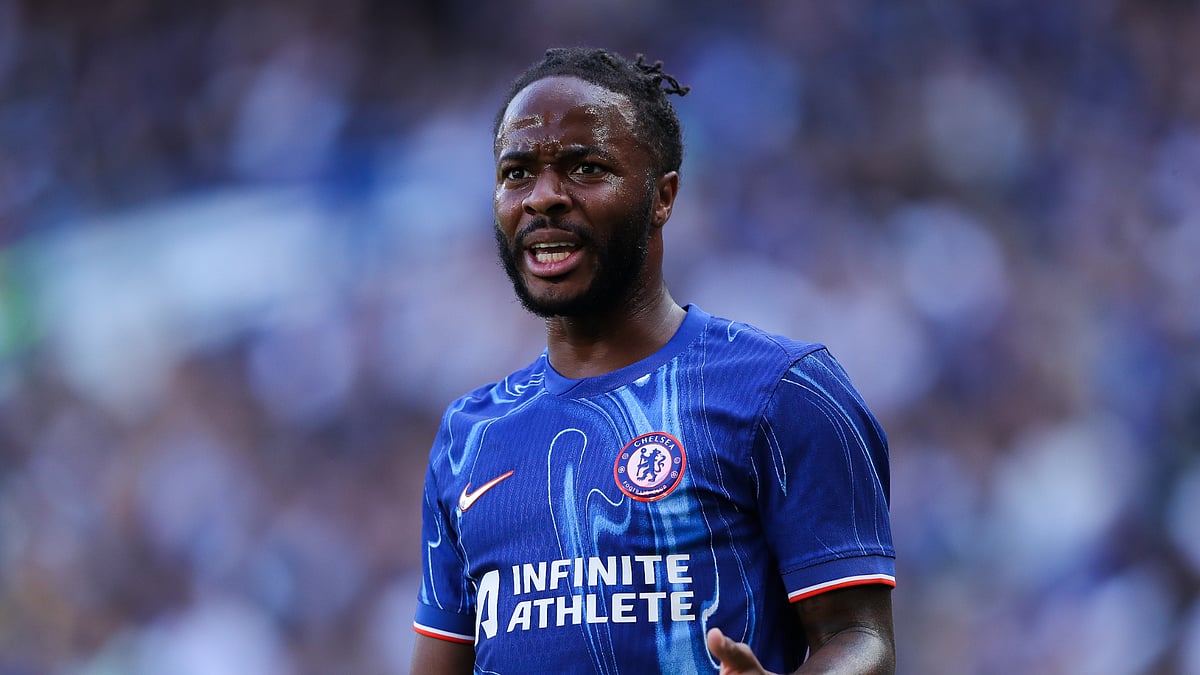 Raheem Sterling caught the headlines after questions over his Chelsea future on Sunday. - null