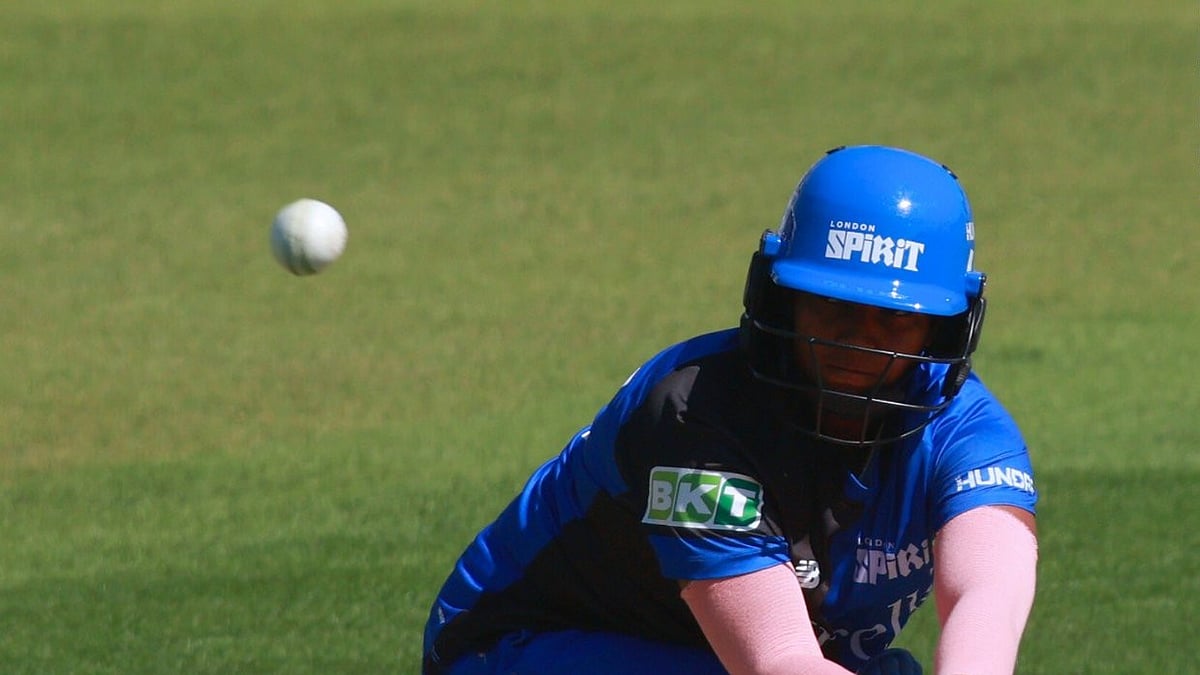 Deepti Sharma in action at The Hundred 2024 women's tournament.  - X | The Hundred
