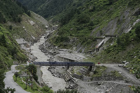 The remains of the Rishiganga-Tapovan project. The entire project site got swept away in the glacier burst tragedy of 2021. More than 200 people died. 