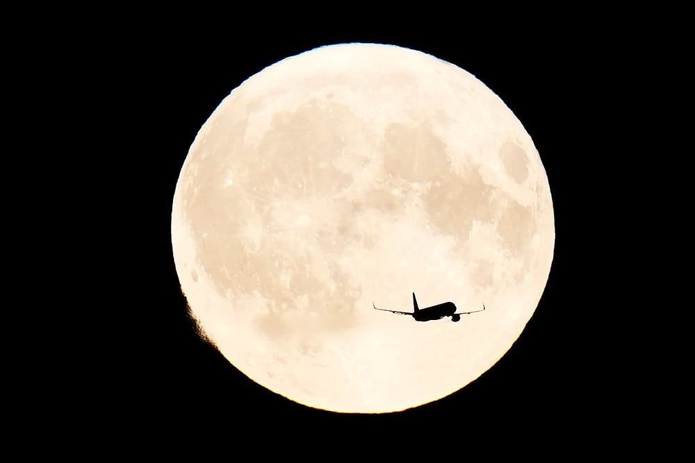 2024 August Full supermoon in Copenhagen
