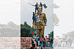The BNP Seeks A Return To Democracy In Bangladesh Photo: Getty Images : Bring it Down: Protestors climbing a statue of Sheikh Mujibur Rahman in Dhaka