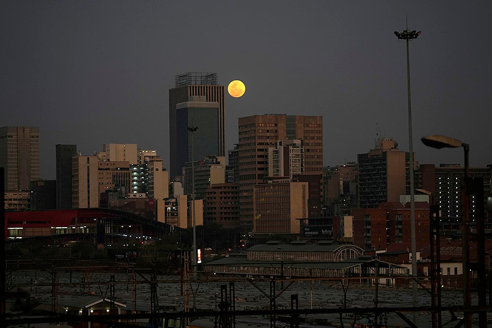 2024 August Full supermoon in South Africa