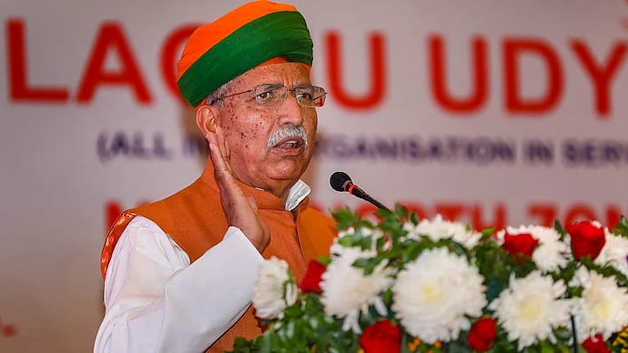 Union law minister Arjun Ram Meghwal