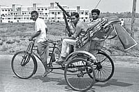 Photo: AP : Bangladesh’s War of Independence: Fighters head for battle in Jessore, East Pakistan, on April 2, 1971